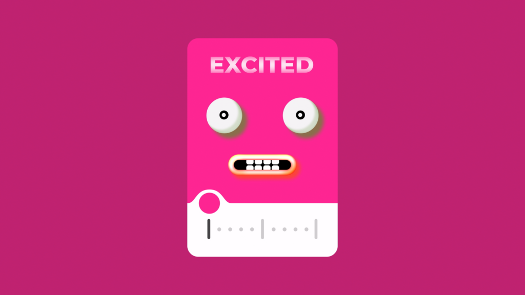 Motion graphics, animated face